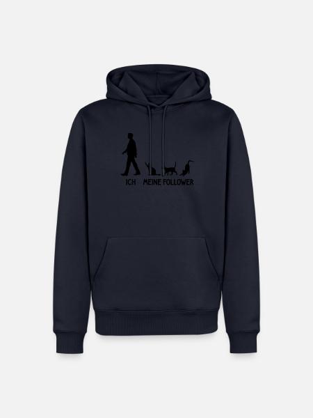 Ich Meine Follower Katzen Züchter Katze Kitten - Männer Premium Bio Hoodie - Navy
