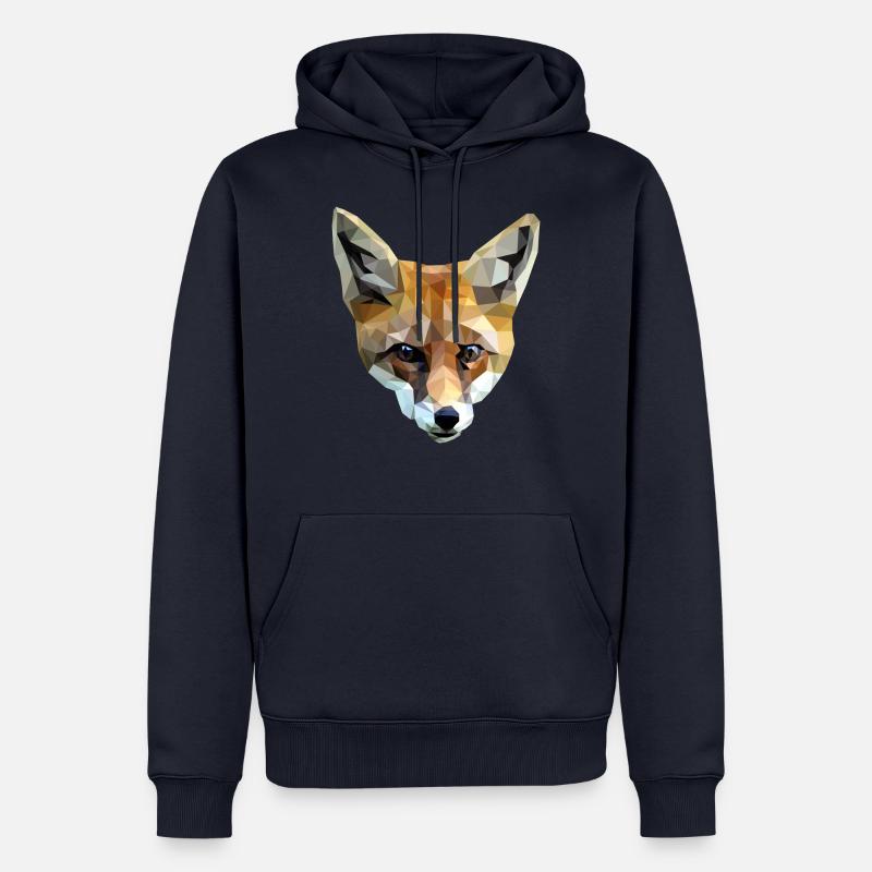 Fuchs - Männer Premium Bio Hoodie - Navy