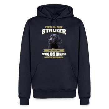 Deutscher Wachtelhund Hund - Wachtelhund - Männer Premium Bio Hoodie - Navy - Vorne - Nico (187cm)