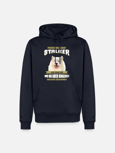 Samojede Hund - Samojeden - Männer Premium Bio Hoodie - Navy