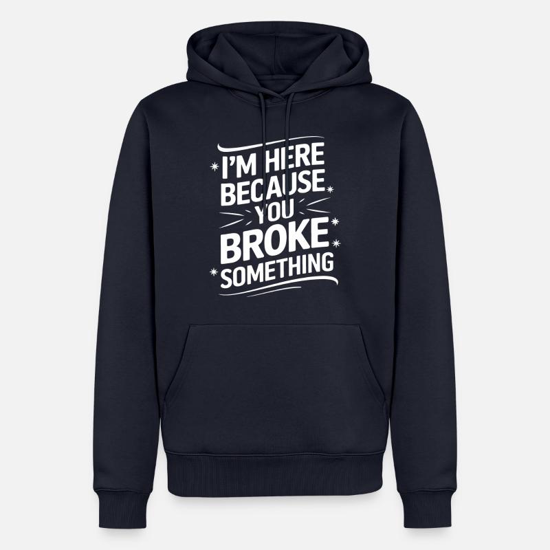 Technical Support Computer - Men’s Premium Organic Hoodie - navy