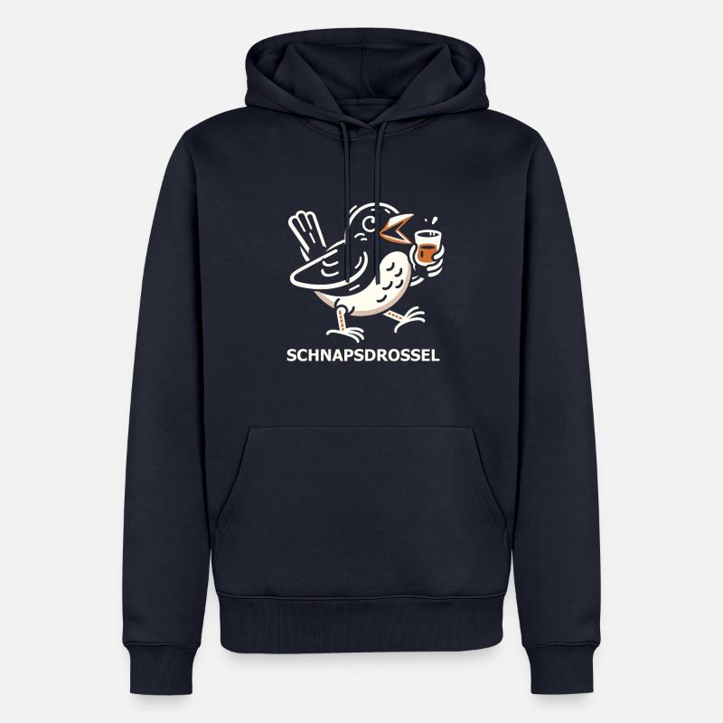 Schnapsdrossel - Männer Premium Bio Hoodie - Navy