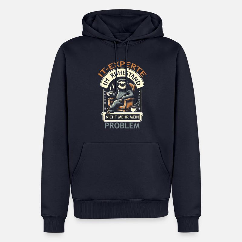 IT Experte - Männer Premium Bio Hoodie - Navy