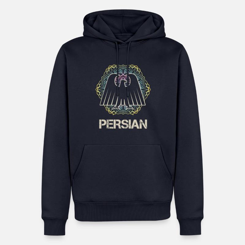 Perse - Sweat à capuche Premium bio Homme - bleu marine