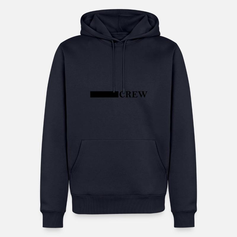 Conception de l’équipage - Sweat à capuche Premium bio Homme - bleu marine