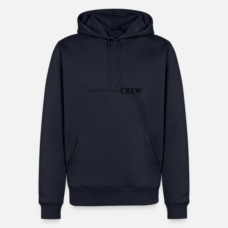 Conception de l’équipage - Sweat à capuche Premium bio Homme - bleu marine