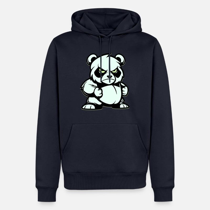 pandabär comic - Männer Premium Bio Hoodie - Navy