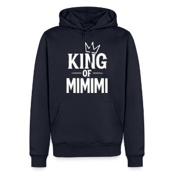 I only hear Mimimi King - Men’s Premium Organic Hoodie - navy - Front - Nico (187cm)