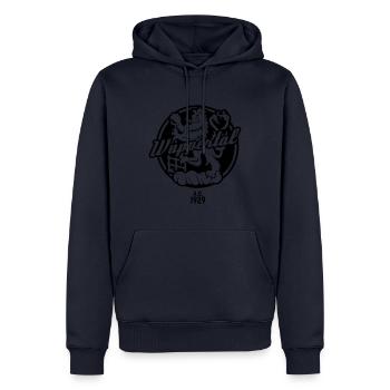 Wuppertal T Shirt Wappen der Stadt A.D. 1929 - Männer Premium Bio Hoodie - Navy - Vorne - Nico (187cm)