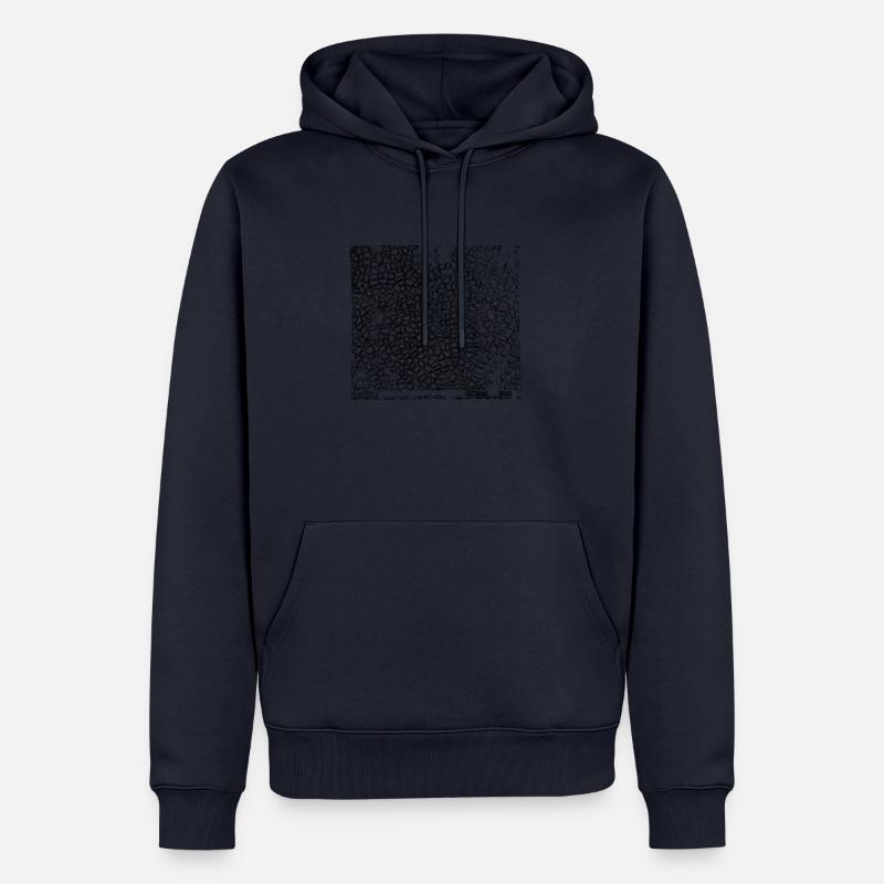 Benito eckig - Männer Premium Bio Hoodie - Navy