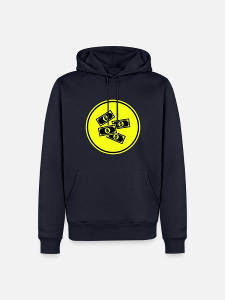Cash Money Symbol - Männer Premium Bio Hoodie - Navy