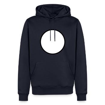 Kreis Symbol Leer - Männer Premium Bio Hoodie - Navy - Vorne - Nico (187cm)