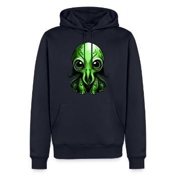 Charme de Lovecraft : Adorable bébé mignon Cthulhu - Sweat à capuche Premium bio Homme - bleu marine - Devant - Nico (187cm)