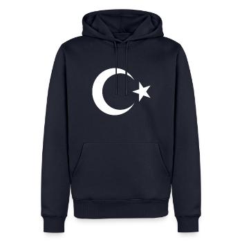Turquie - Sweat à capuche Premium bio Homme - bleu marine - Devant - Nico (187cm)