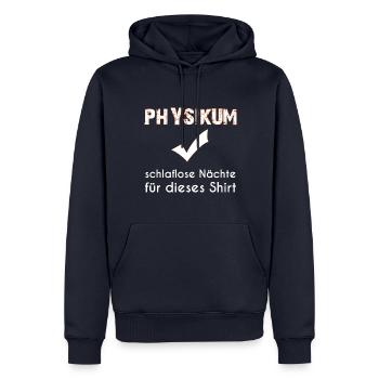 Physikum Medizinstudent - Männer Premium Bio Hoodie - Navy - Vorne - Nico (187cm)