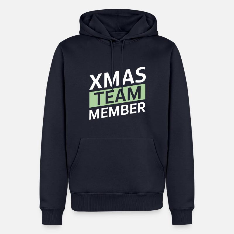 L’équipe de Noël - Sweat à capuche Premium bio Homme - bleu marine