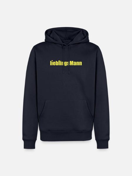 Nerdy Design "LIEBLINGSMANN" - camelCase - Symbol - Männer Premium Bio Hoodie - Navy