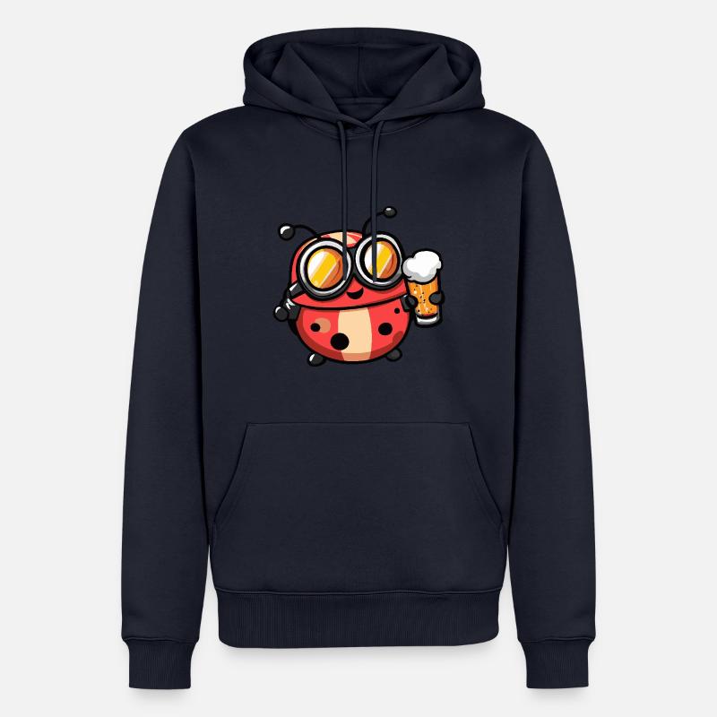 Bière d’après-ski Ladybug - Sweat à capuche Premium bio Homme - bleu marine