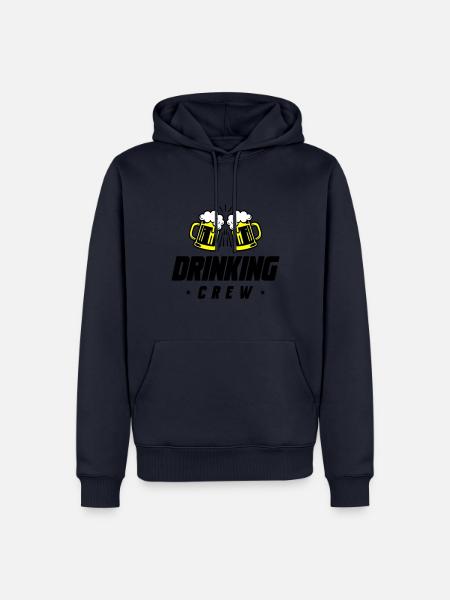 Drinking Crew Beer - Men’s Premium Organic Hoodie - navy