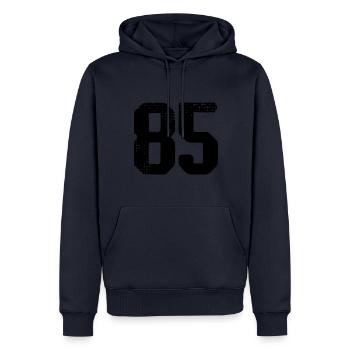 85 number jersey - Men’s Premium Organic Hoodie - navy - Front - Nico (187cm)