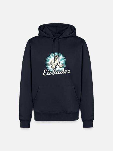 Eisbaden - Männer Premium Bio Hoodie - Navy