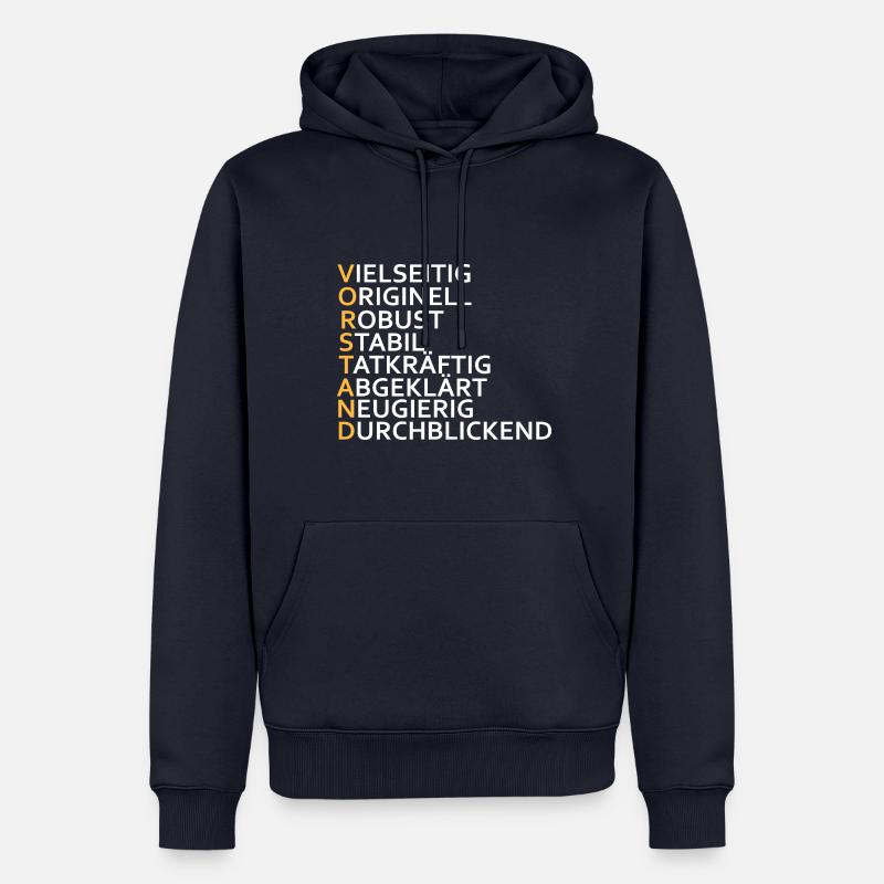 Vorstand Chef - Männer Premium Bio Hoodie - Navy