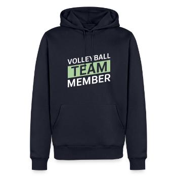 Volleyball Team - Männer Premium Bio Hoodie - Navy - Vorne - Nico (187cm)