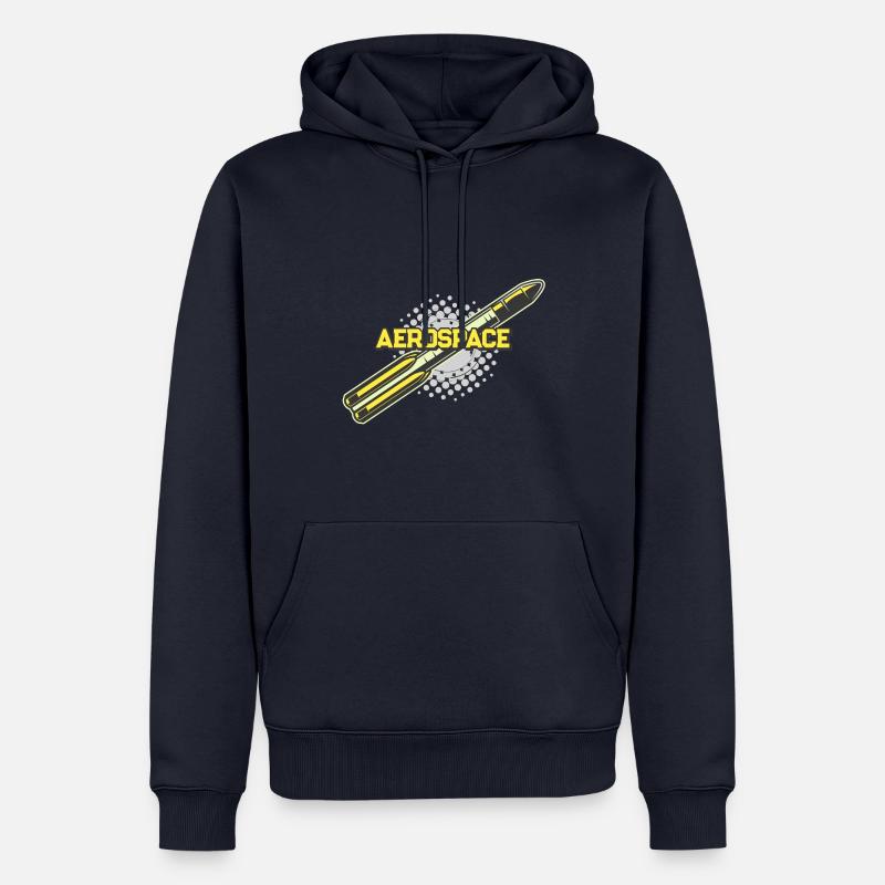 Fusée spatiale Scifi - Sweat à capuche Premium bio Homme - bleu marine