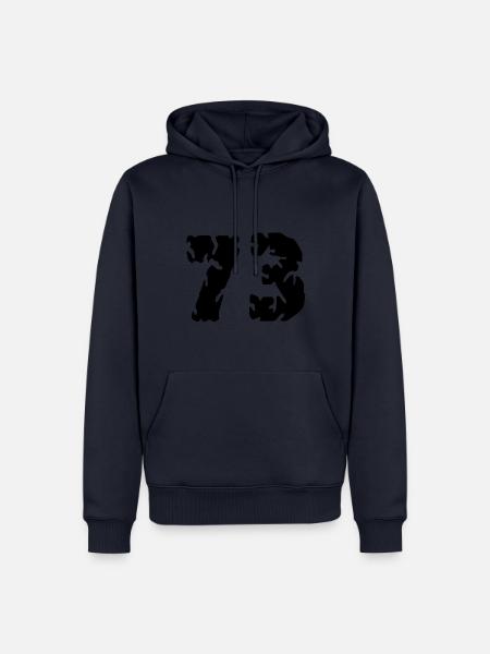 73 Number jersey - Men’s Premium Organic Hoodie - navy