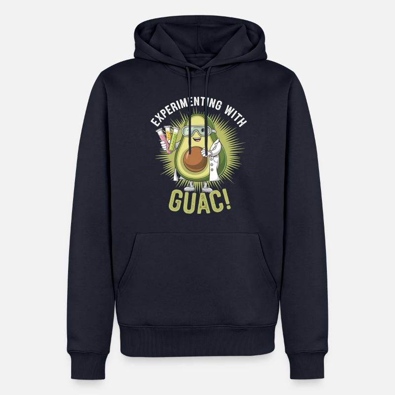 Experimenting With Guac Avocado Wissenschaft - Männer Premium Bio Hoodie - Navy