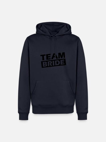 Team Bride Wedding Quote - Men’s Premium Organic Hoodie - navy