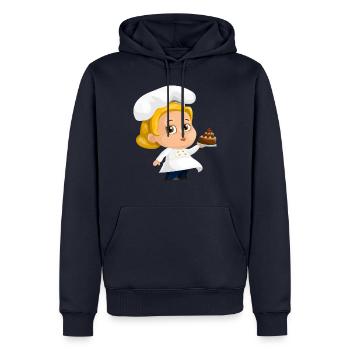 Köchin - Männer Premium Bio Hoodie - Navy - Vorne - Nico (187cm)