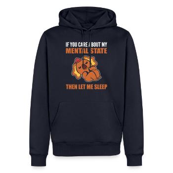 Lass mich schlafen Joker oder Komiker Geschenk - Männer Premium Bio Hoodie - Navy - Vorne - Nico (187cm)