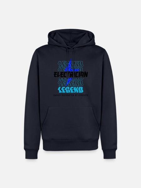 Stromkreise, Spannung, Elektriker, Handwerker, - Männer Premium Bio Hoodie - Navy