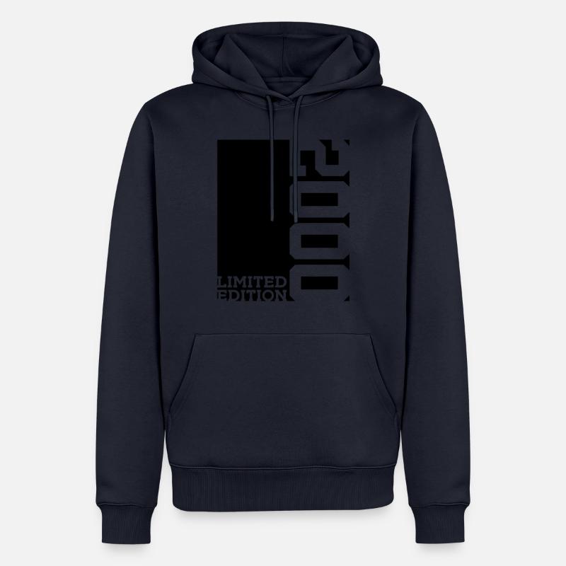 ÉDITION LIMITÉE 26E ANNIVERSAIRE 2000 - Sweat à capuche Premium bio Homme - bleu marine