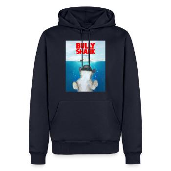 Bullyshark - Männer Premium Bio Hoodie - Navy - Vorne - Nico (187cm)