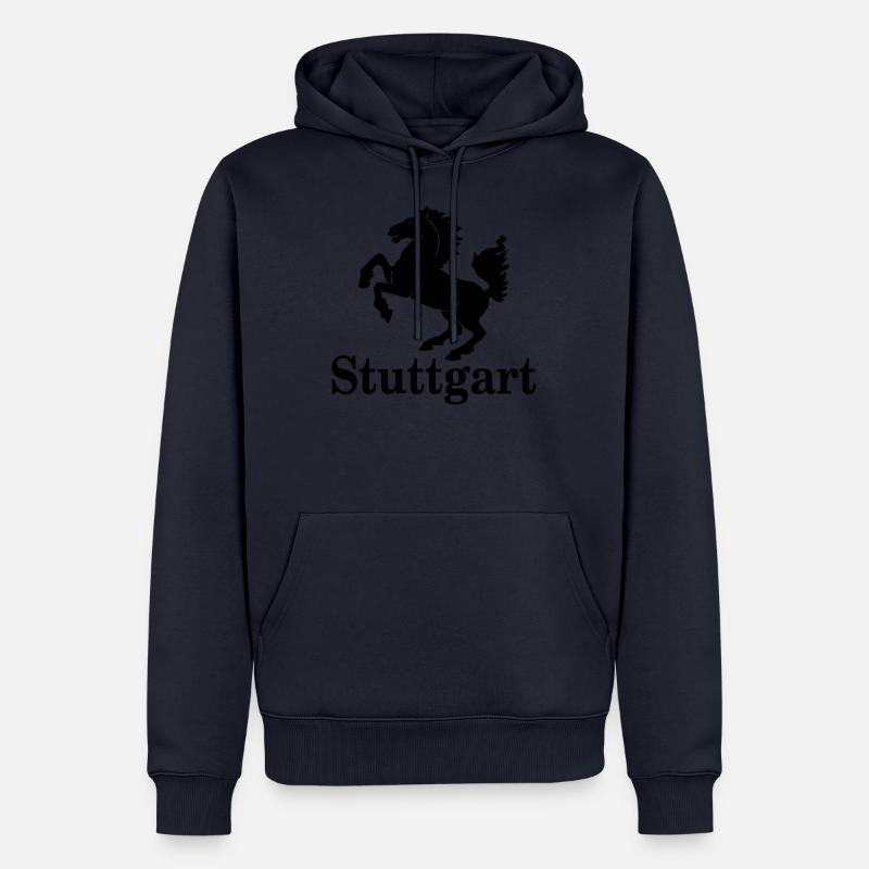 Stuttgart Design 2 - Sweat à capuche Premium bio Homme - bleu marine
