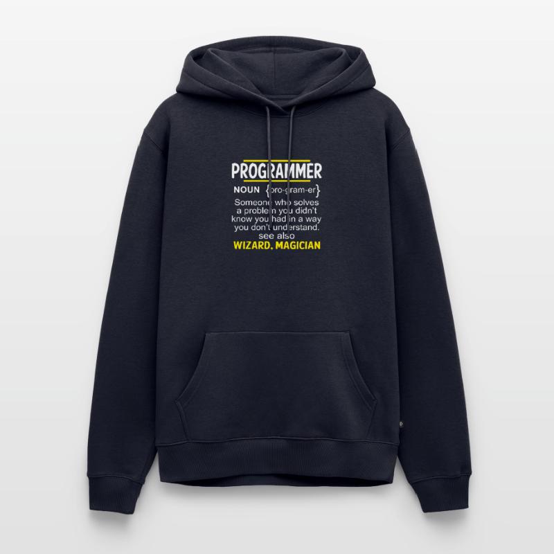 Programmierer Lustig Informatiker Coder Geschenk Männer Premium Bio Hoodie