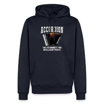 Lustiges Akkordeon Instrument Blaskapelle Geschenk - Männer Premium Bio Hoodie - Navy - Vorne - Nico (187cm)