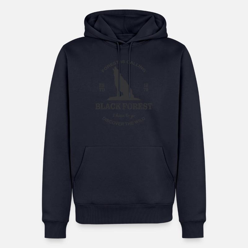 Forest is calling - Männer Premium Bio Hoodie - Navy