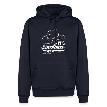 Line Dance Linedancing Country Fan - Gift - Men’s Premium Organic Hoodie - navy - Front - Nico (187cm)