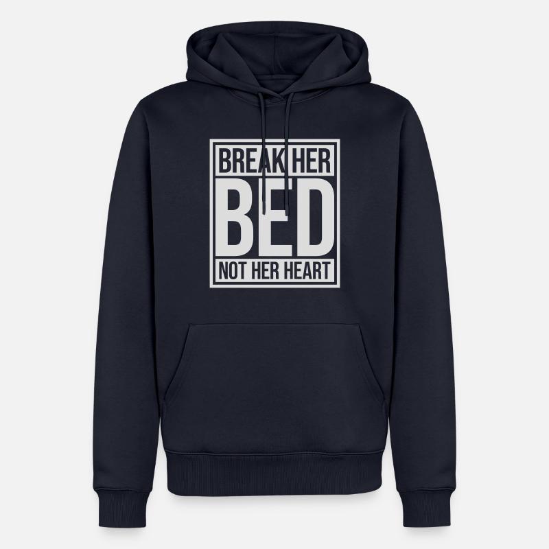 briser son lit Citation - Sweat à capuche Premium bio Homme - bleu marine