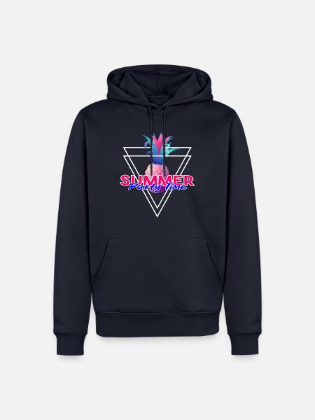 Ananas Summer party Time - Männer Premium Bio Hoodie - Navy