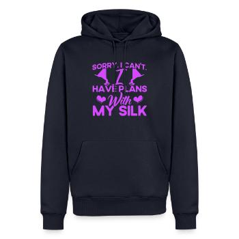 Aerial Yoga Gymnastinnen Aerial Silk Aerial Yoga W - Männer Premium Bio Hoodie - Navy - Vorne - Nico (187cm)