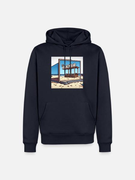 The beachbar - Männer Premium Bio Hoodie - Navy