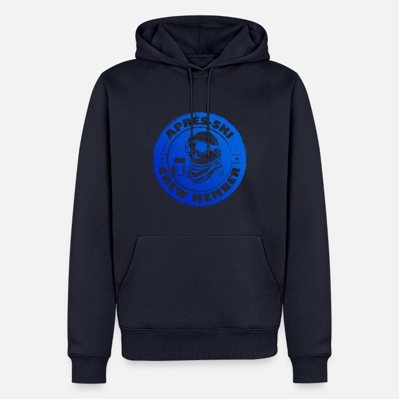 Sloth Apres Ski Team Saying - Sweat à capuche Premium bio Homme - bleu marine