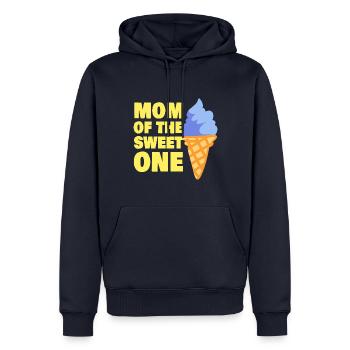 Maman de l’amateur de crème glacée Sweet One - Sweat à capuche Premium bio Homme - bleu marine - Devant - Nico (187cm)