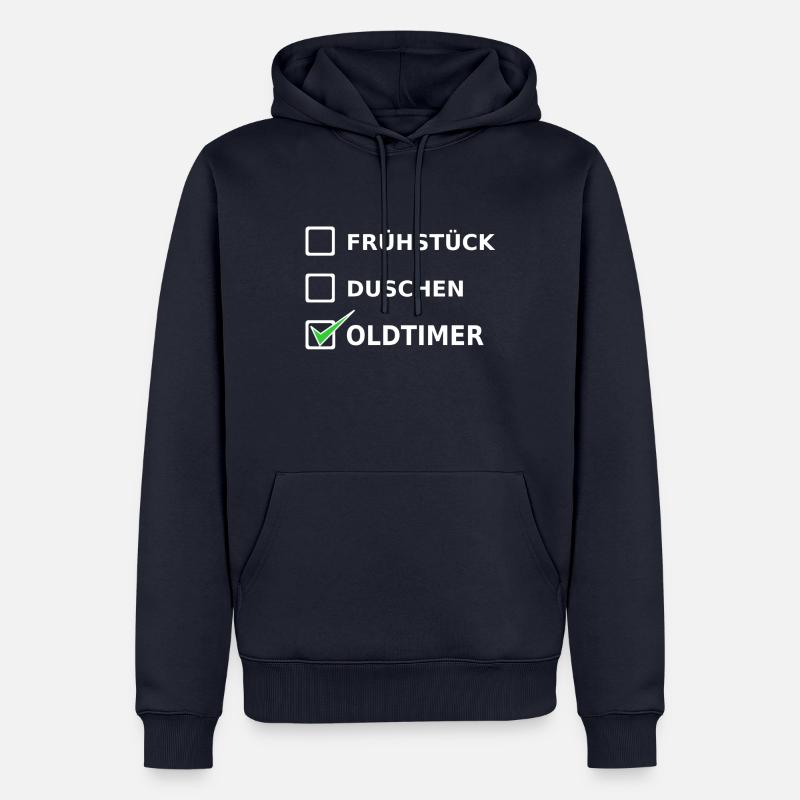 Oldtimer - Männer Premium Bio Hoodie - Navy