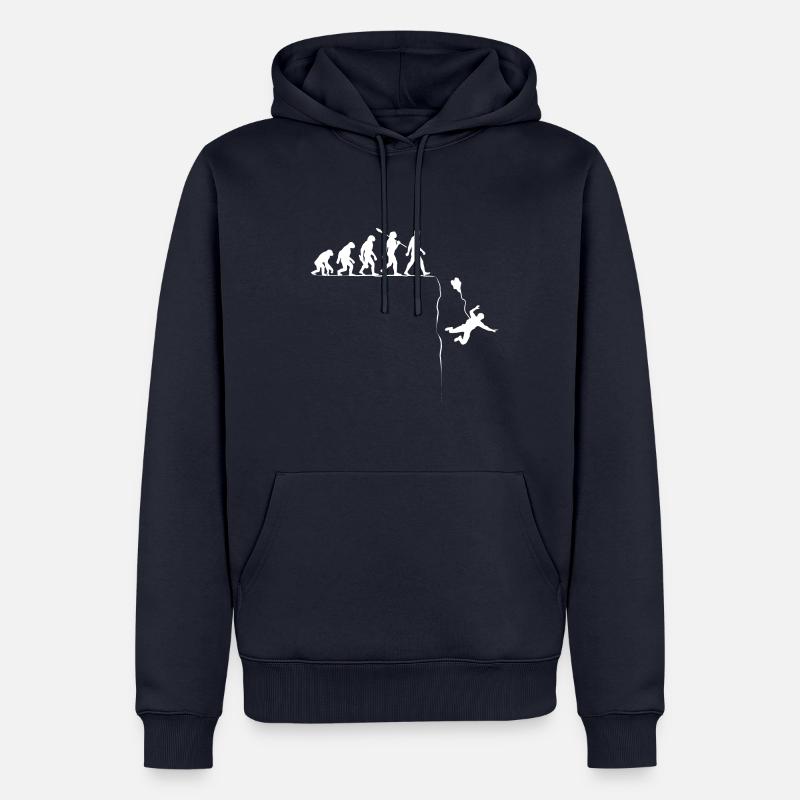 Evolution - Basejump - Basejumper - Männer Premium Bio Hoodie - Navy