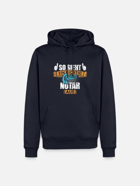 So sieht ein richtig cooler Notar aus - Männer Premium Bio Hoodie - Navy